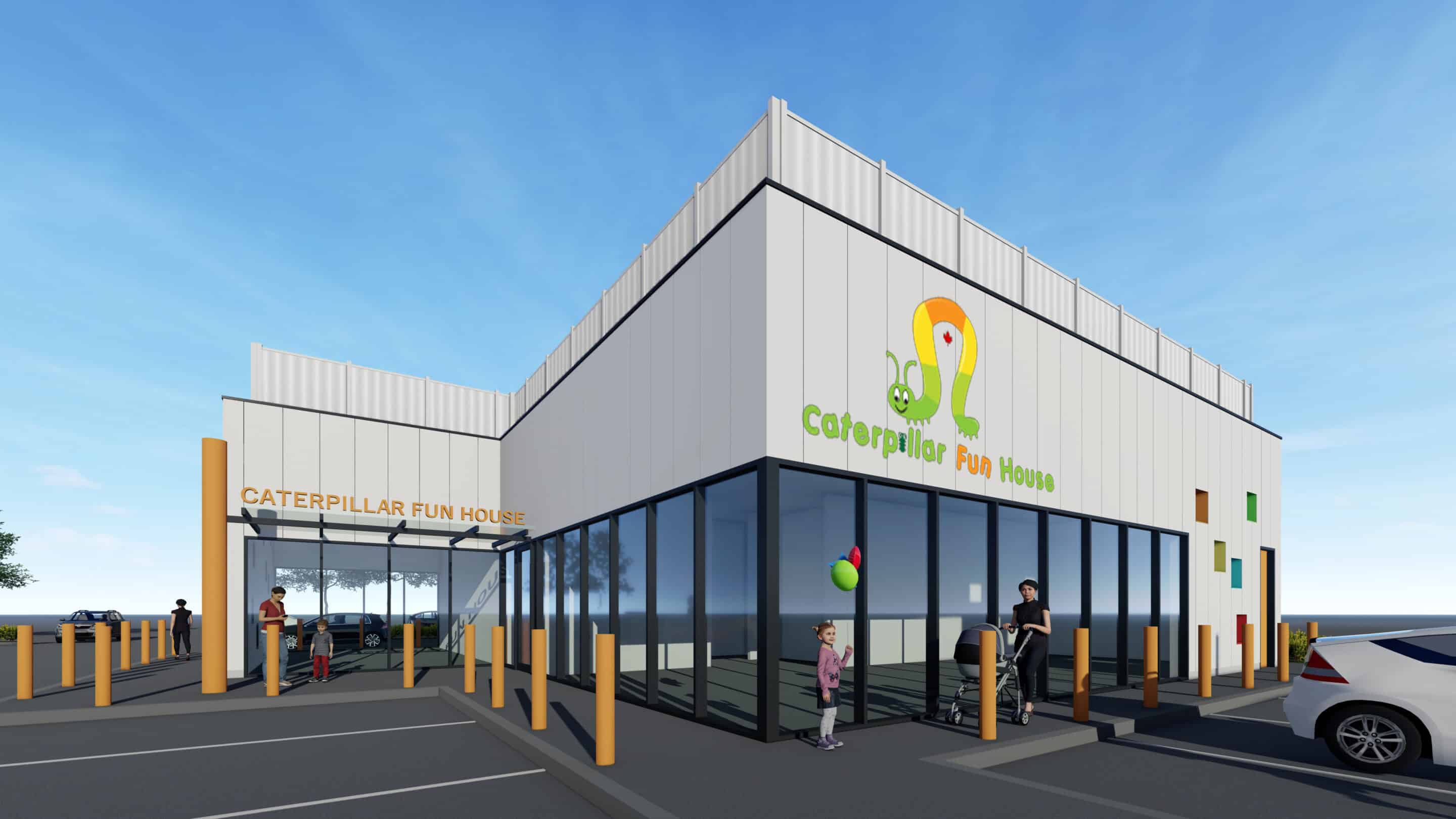 Caterpillar Fun House Building